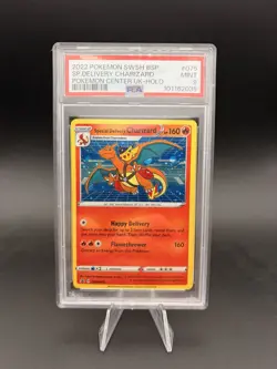 2022 POKEMON SWSH BLACK STAR PROMO #075 SPECIAL DELIVERY CHARIZARD-HOLO PSA 9 - Image 1