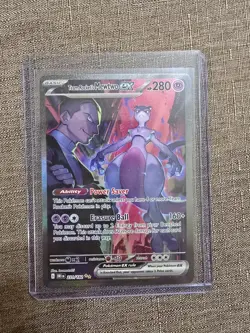 Pokemon Team Rocket's Mewtwo EX 231/182 Sv10: Destined Rivals SIR - Image 1