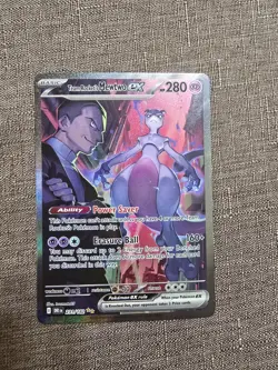 Pokemon Team Rocket's Mewtwo EX 231/182 Sv10: Destined Rivals SIR - Image 2