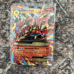 Pokemon TCG- 2015 M Blaziken EX XY86 Black Star Promo MP - Image 1