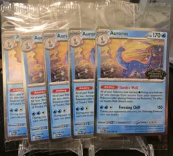 Pokemon Perfect Order Aurorus Promo 024/088 Sealed Lot of 5 - Image 1
