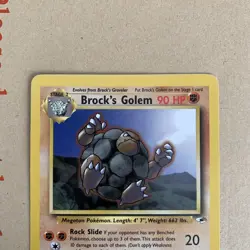 Pokemon TCG Brocks Golem Gym Heroes 20/132 - Near Mint NM - Image 3