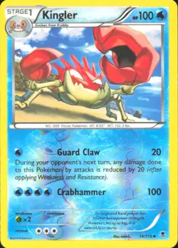 Pokemon TCG - Kingler XY - Phantom Forces 14/119 MP - Image 1