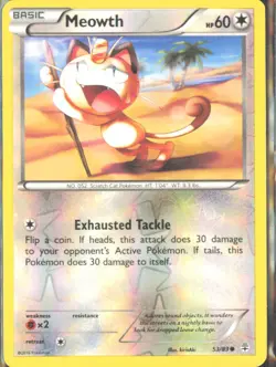 Pokemon TCG - Meowth Generations 53/83 MP - Image 1