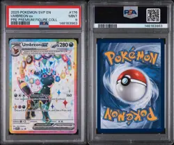 2025 POKEMON SVP EN-SV BLACK STAR PROMO #176 UMBREON EX PSA 9 - Image 5