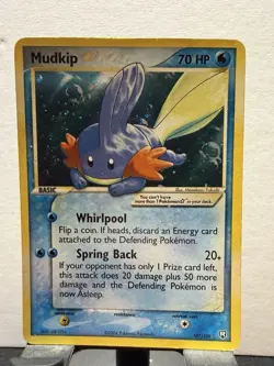 Pokemon Mudkip Gold Star EX Team Rocket Returns Holo 2004 - Free Shipping US - Image 1