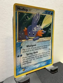 Pokemon Mudkip Gold Star EX Team Rocket Returns Holo 2004 - Free Shipping US - Image 2