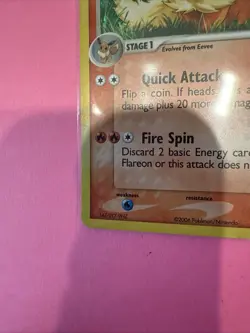 Flareon 2006 Vintage 2/17 Holo Foil POP Series 3 English Pokemon Rare - Image 5