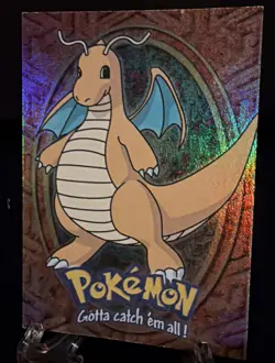 Pokemon Topps Rainbow Foil Dragonite #149 E12 of 12. 1st Print Blue Label - Image 1