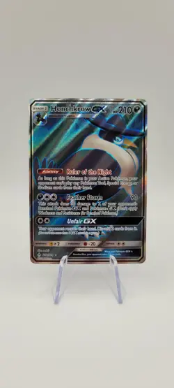 Pokemon TCG: Honchkrow GX 202/214 Ultra Rare - Unbroken Bonds - NM - Image 1