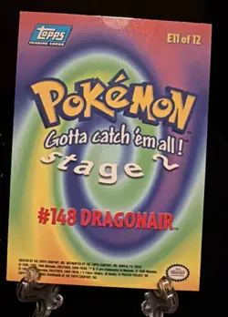 Mewtwo Strikes Back topps Pokemon The First Movie Rainbow Foil E11 Dragonair - Image 2