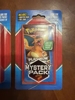 (2) Pokemon Mystery Platinum Pack Walgreens Chase Pack Seeded 1:10 Charizard - Image 3