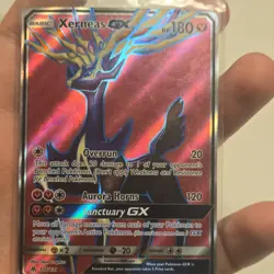 Pokemon Xerneas GX Ultra Rare Full Art Holo SM-Forbidden Light 126/131 180HP - Image 1