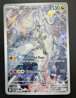 N's Reshiram 167/159 Journey Together Pokemon Illustration Rare Near Mint - Image 1