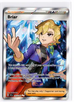 2024 TCG Pokemon #163 Briar 163/142 Holo Full Art Stellar Crown - Image 1