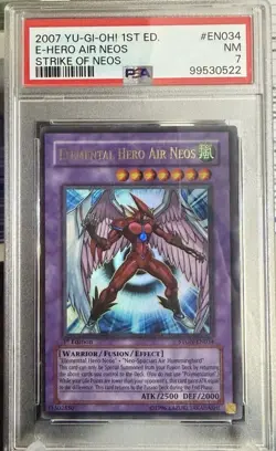 Yu-Gi-Oh STON-EN034 Elemental Hero Air Neos 1st Edition Ultra Rare Neos - Image 1