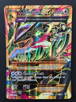 Rayquaza EX JUMBO 98/98 XY Ancient Origins Oversized Pokemon Card HOLO PLAYED - Image 2