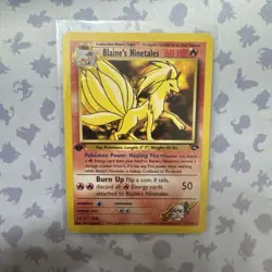 Pokemon Card - Blaine's Ninetales Gym Challenge 21/132 Rare 1st Edition - Image 1