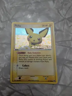 Pichu 59/106 EX Emerald Reverse Holo Stamped Pokemon Card 2005. NM- - Image 1