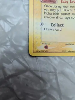 Pichu 59/106 EX Emerald Reverse Holo Stamped Pokemon Card 2005. NM- - Image 3