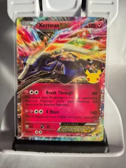 Pokemon TCG Xerneas EX Celebrations Holo Ultra Rare Card 97/146 - Image 1