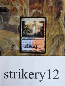 1x Steam Vents – Guildpact – Signed by Rob Alexander – MTG - Image 1