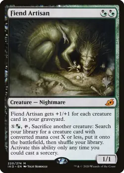 Fiend Artisan (Promo Pack) [Ikoria: Lair of Behemoths Promos] Near Mint - Image 1