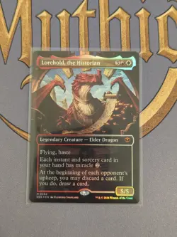 Lorehold, the Historian - Secrets of Strixhaven - Mint Borderless Foil - Image 1