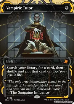 Vampiric Tutor MTG Secrets of Strixhaven: Mystical Archive Mythic NM Pck Fresh - Image 1