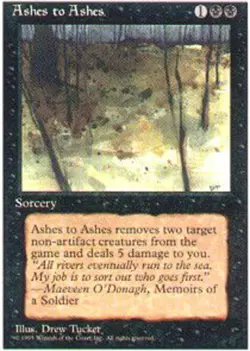 FBB Korean Ashes to Ashes ~ Near Mint 4th Edition Fourth Foreign Black Border St - Image 1
