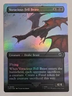 Voracious Fell Beast (Borderless) Lord of the Rings Foil - MTG - Image 1