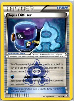 Pokemon TCG Aqua Diffuser 23/34 Double Crisis LP - Image 1