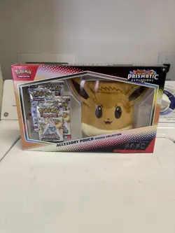 Eevee Accessory Pouch Special Collection Prismatic Evolutions 5 Booster Pokemon - Image 1