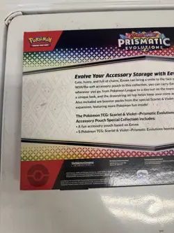 Eevee Accessory Pouch Special Collection Prismatic Evolutions 5 Booster Pokemon - Image 5