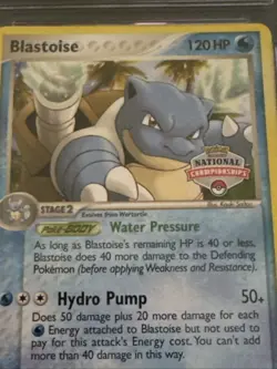 Blastoise 14/100 CGC Mint 9 2006 Pokemon EX Crystal Guardians National Champions - Image 4