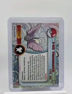 Venomoth - Pokemon - #49 - Topps - TV Animation Edition - Image 4