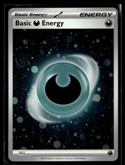 Pokemon TSVE: Scarlet & Violet Energies #007 Basic Darkness Energy (Cosmos Holo) - Image 1