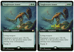 MTG Borderless CMD: Phyrexia All Will Be One ONC Tangleweave Armor MINT (SELECT) - Image 1