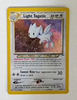 2002 Light Togetic 15/105 Neo Destiny Holo MP Vintage Pokemon TCG - Image 1