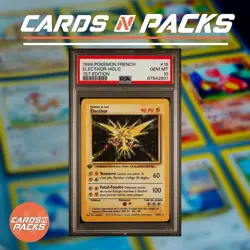 Carte Pokemon Electhor 16/102 Holo Set de base Edition 1 PSA 10 GEM MINT 🔥 - Image 1