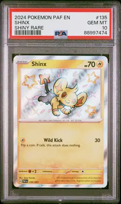 2024 Pokemon Scarlet and Violet Paldean Fates Shinx #135 PSA 10 - Image 1