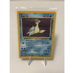 Pokemon Lapras 10/62 Fossil Holo Rare Unlimited Edition LP - Image 1