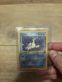 Pokemon Lapras 10/62 Fossil Holo Rare Unlimited Edition LP - Image 3