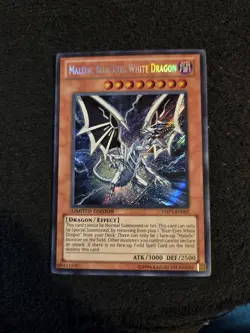 Yu-Gi-Oh! Malefic Blue-Eyes White Dragon YMP1-EN002 Secret Rare Movie Promo - Image 1
