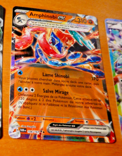 POKEMON CARD HOLO CARTE Amphinobi EX 106/167 E&V FR TWM MINT 2024 - Image 1