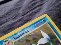 VAPOREON 12/64 Holo Pokemon Jungle Set Card Vintage 1999 - Image 2