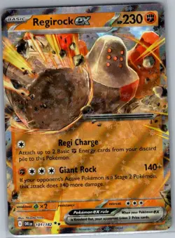 Regirock ex 107/217 ME: Ascended Heroes - Pokemon Card - NM - Image 1