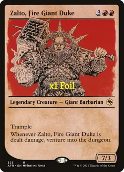 MTG Adventures in the Forgotten Realms AFR Zalto, Fire Giant Duke MINT (SELECT) - Image 5
