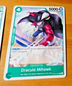 ONE PIECE ENGLISH CARD GAME CARTE CARTE DRACULE MIHAWK OP15-027 EN MINT 2026 - Image 1