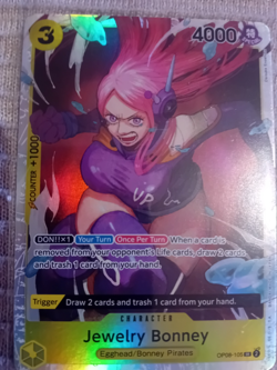 Carte One Piece Card Game Jewelry Bonney OP08-105 SR Anglais - Image 1